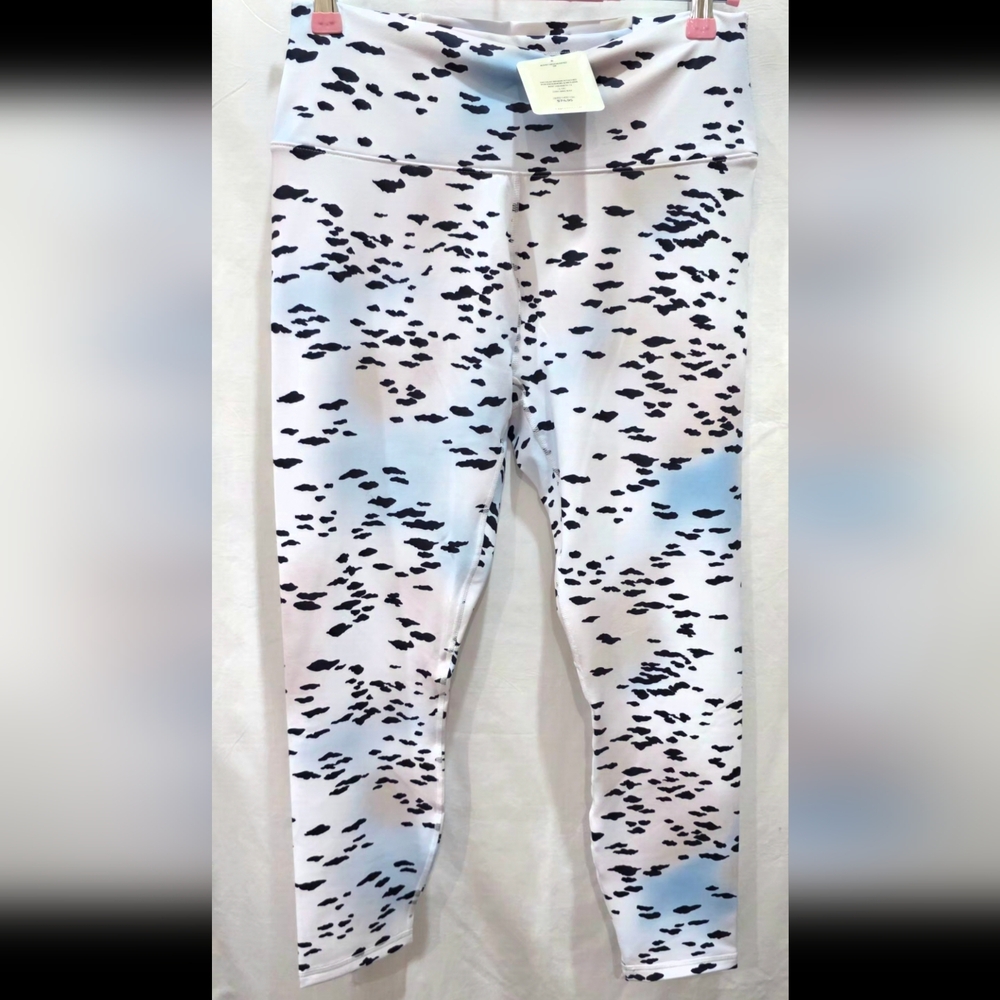 Fabletics - Boost High-Waisted 7/8 Leggings - Cosmic Animal/Black - L/10 - NWT!